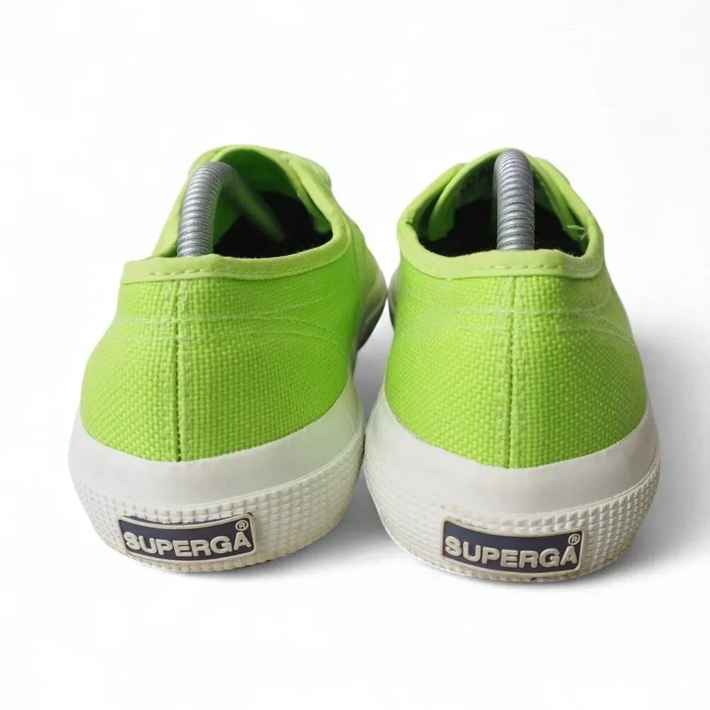 Superga 2750 Cotu Classic Lace-up‎ Sneakers 'Acid Green' Women's 7